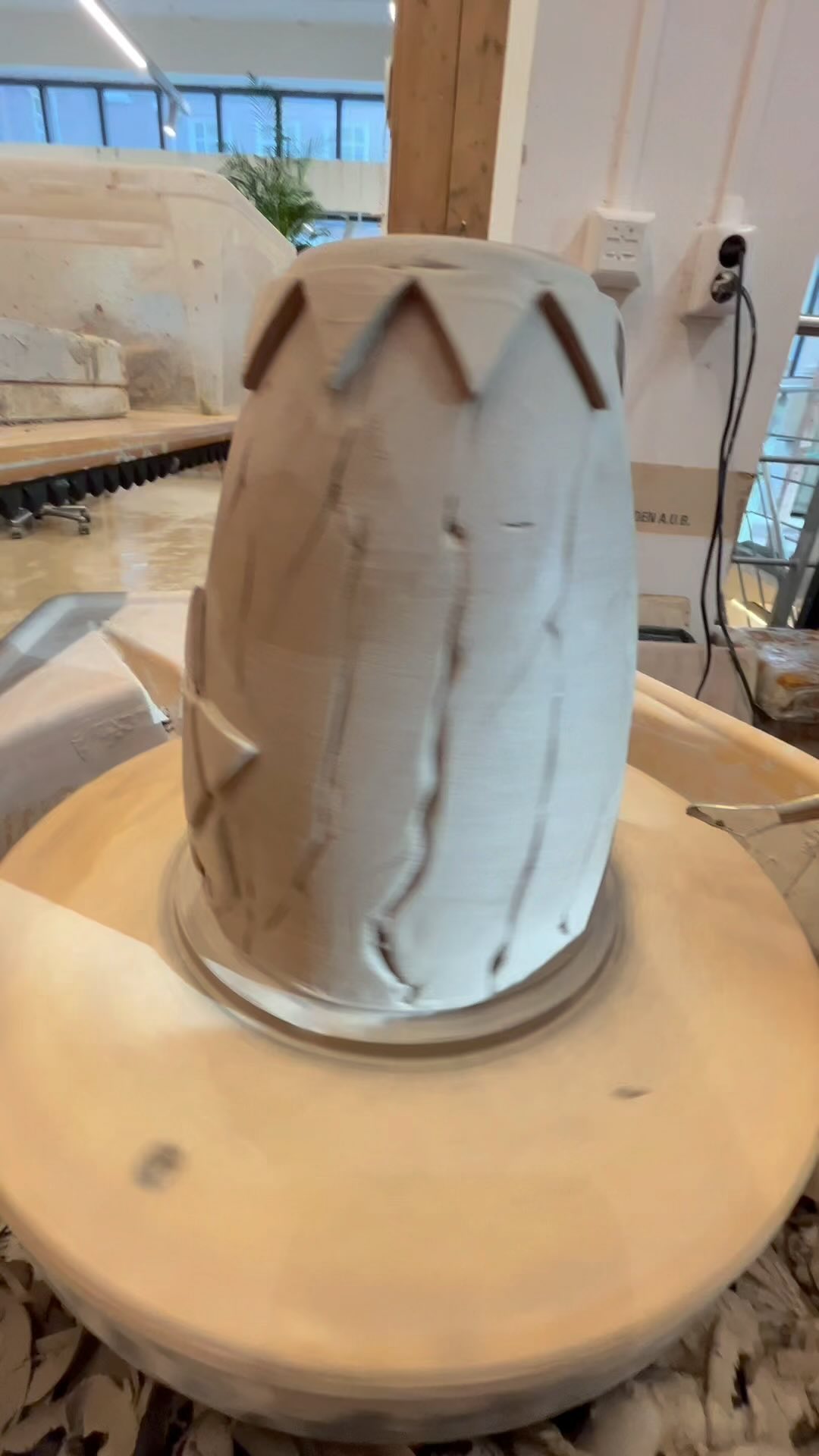 New clay vase.  #clayart #heritage #Heritage_Roots #handmade #hand_craft